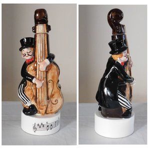 Vintage Ceramic Novelty Liquor Decanter MIJ Japan Musical Movement How Dry I Am